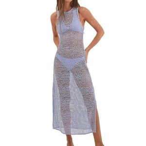 VIX - Twist long Crochet Swim Cover-Up
